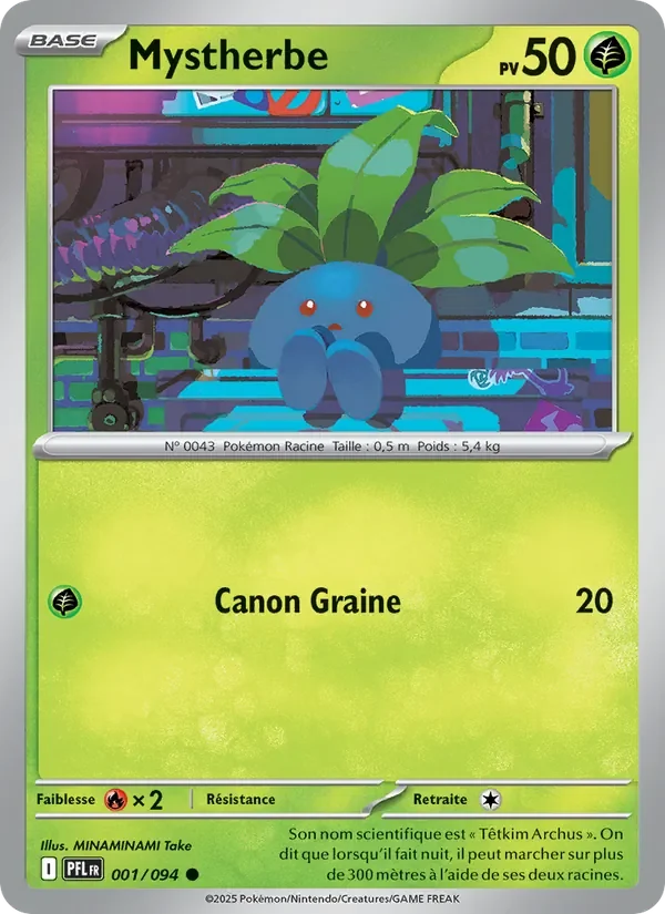 Carte Pokémon Mystherbe 001/094 — Flammes Fantasmagoriques