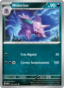 Carte Pokémon Nidorino 033/165 — 151