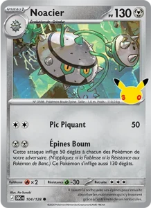 Carte Pokémon Noacier 104/128 du set 30e Anniversaire