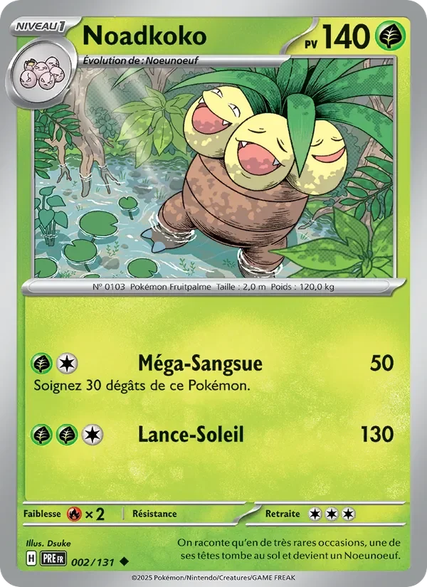Carte Pokémon Noadkoko 002/131 — Évolutions Prismatiques