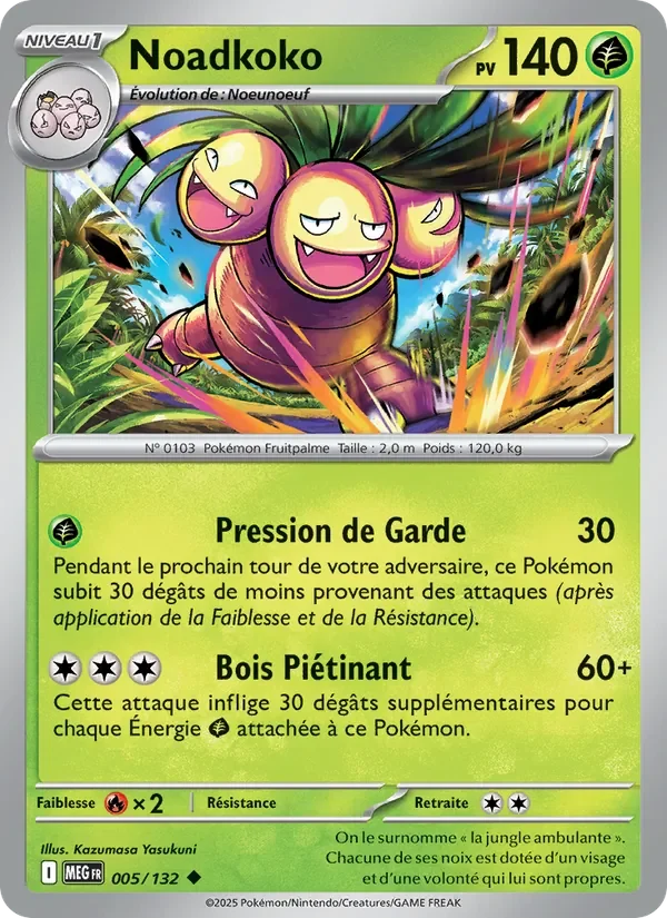 Carte Pokémon Noadkoko 005/132 — Méga-Évolution