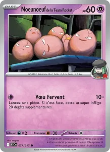Carte Pokémon Noeunoeuf de la Team Rocket 077/295 — Héros Transcendants