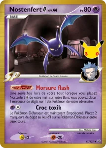 Carte Pokémon Nostenfert G 47/127 du set 30e Anniversaire