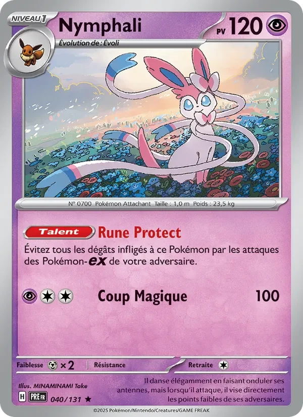 Carte Pokémon Nymphali 040/131 — Évolutions Prismatiques