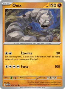 Carte Pokémon Onix 070/132 — Méga-Évolution