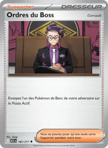 Carte Pokémon Ordres du Boss 183/295 — Héros Transcendants