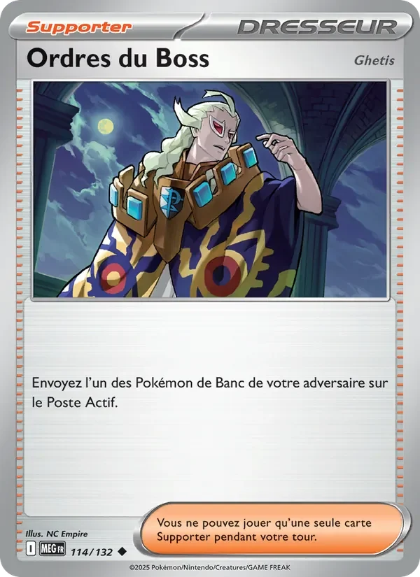 Carte Pokémon Ordres du Boss 114/132 — Méga-Évolution