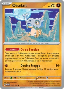 Carte Pokémon Osselait 104/165 — 151