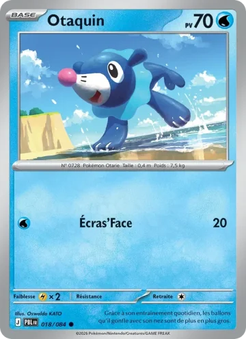 Carte Pokémon Otaquin 018/084, extension Nuit Noire