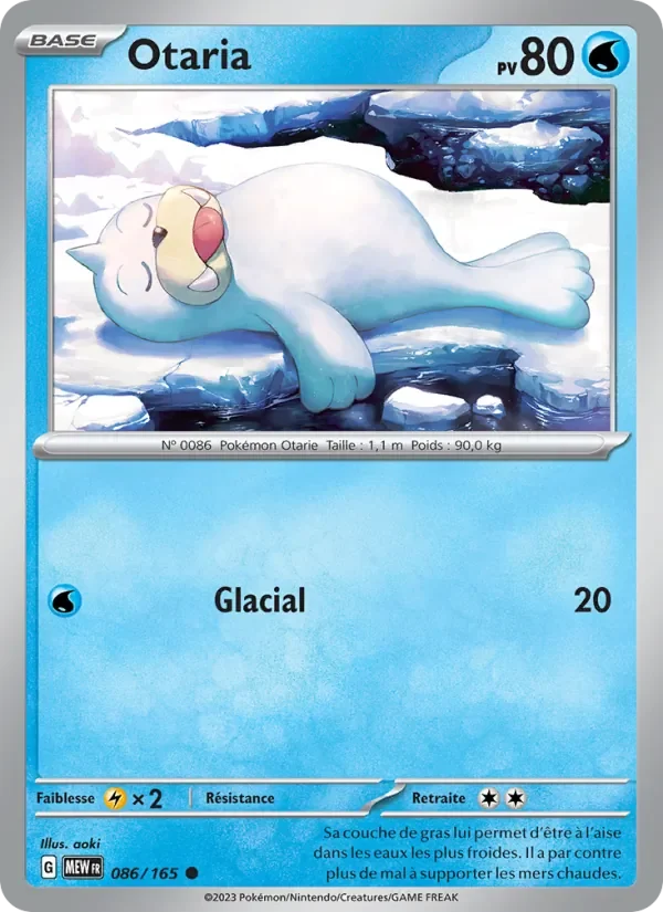 Carte Pokémon Otaria 086/165 — 151