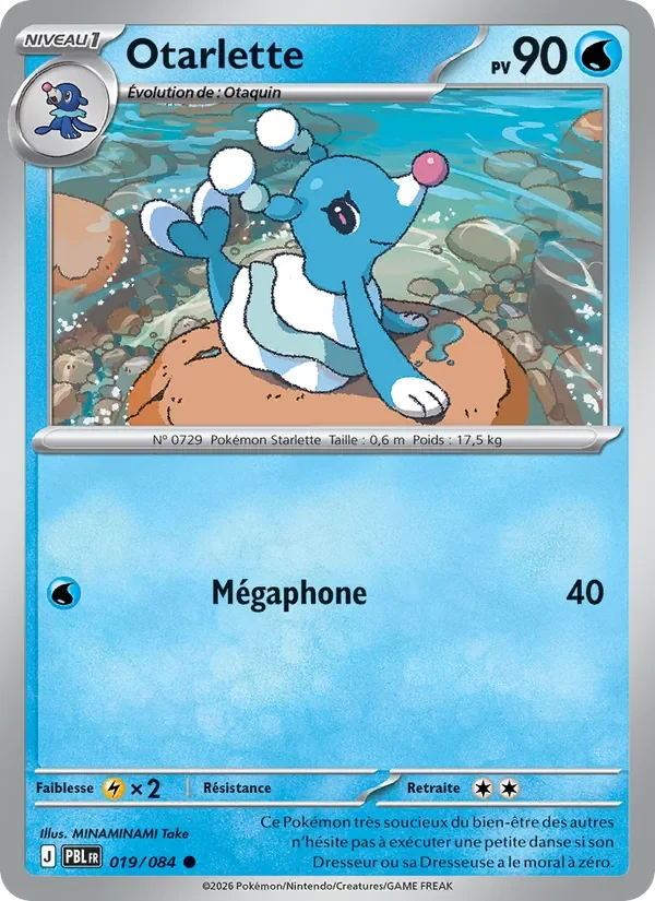 Carte Pokémon Otarlette 019/120 — Nuit Noire