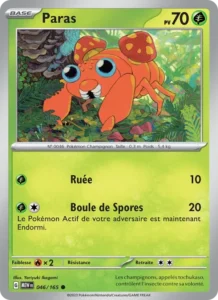 Carte Pokémon Paras 046/165 — 151