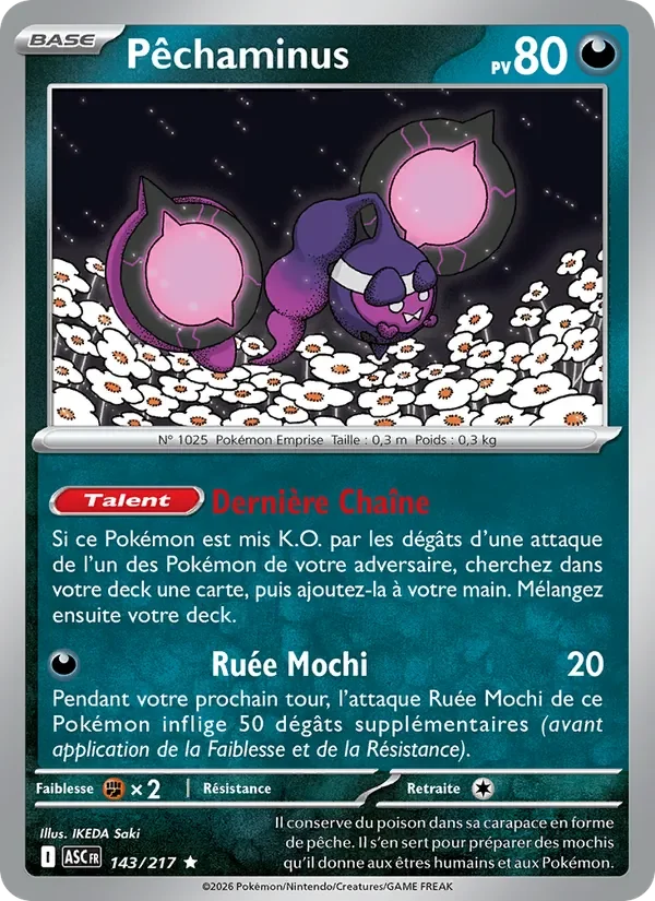 Carte Pokémon Pêchaminus 143/295 — Héros Transcendants