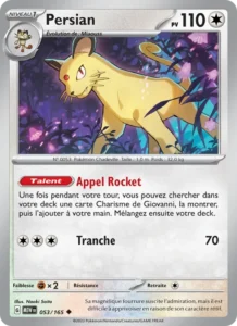 Carte Pokémon Persian 053/165 — 151
