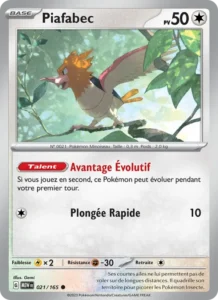 Carte Pokémon Piafabec 021/165 — 151