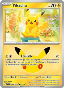 Carte Pokémon Pikachu 025/128 du set 30e Anniversaire