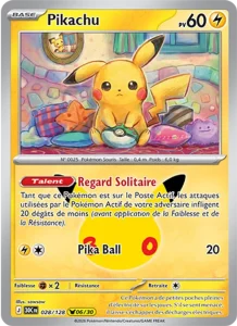 Carte Pokémon Pikachu 028/128 du set 30e Anniversaire
