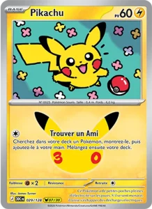Carte Pokémon Pikachu 029/128 du set 30e Anniversaire