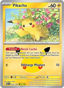 Carte Pokémon Pikachu 033/128 du set 30e Anniversaire