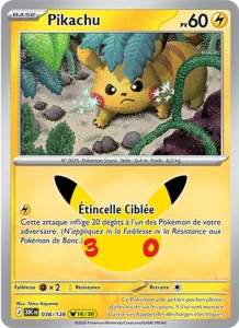 Carte Pokémon Pikachu 038/128 du set 30e Anniversaire
