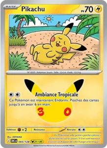 Carte Pokémon Pikachu 043/128 du set 30e Anniversaire