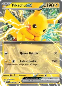 Carte Pokémon Pikachu-ex 028/131 — Évolutions Prismatiques
