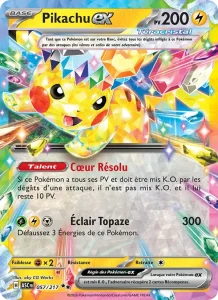 Carte Pokémon Pikachu-ex 057/295 — Héros Transcendants