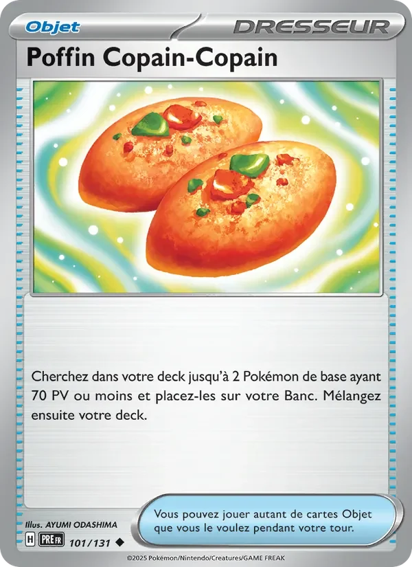 Carte Pokémon Poffin Copain-Copain 101/131 — Évolutions Prismatiques