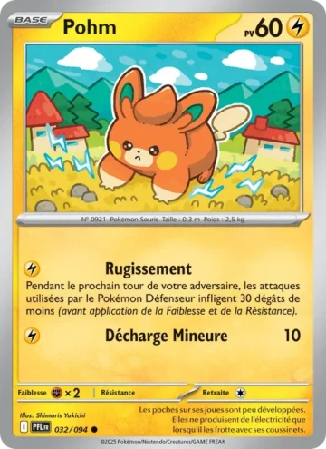 Carte Pokémon Pohm 032/094, extension Flammes Fantasmagoriques