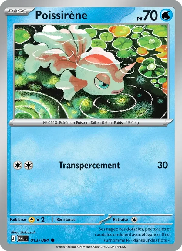 Carte Pokémon Poissirène 013/120 — Nuit Noire