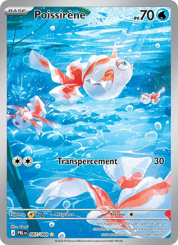 Carte Pokémon Poissirène 087/120 — Nuit Noire
