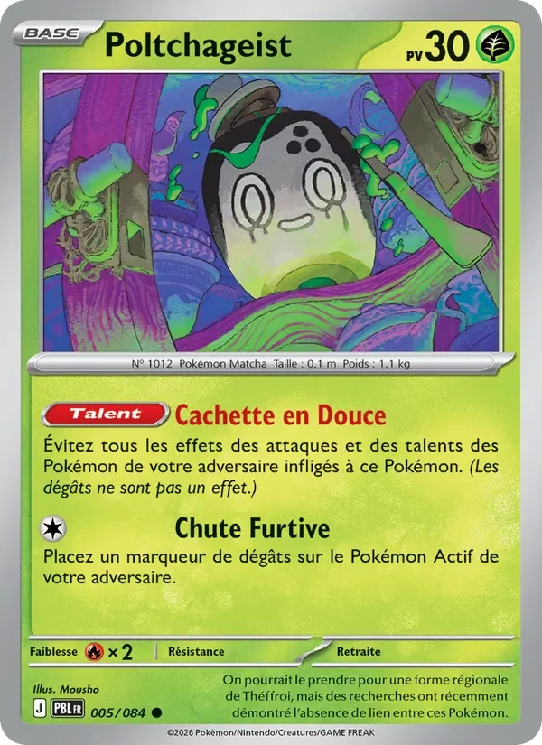 Carte Pokémon Poltchageist 005/120 — Nuit Noire