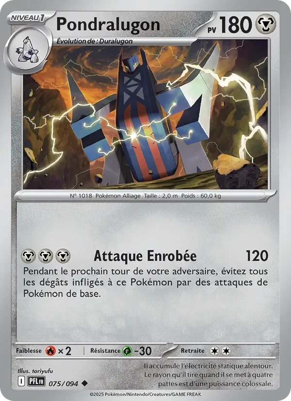 Carte Pokémon Pondralugon 075/094 — Flammes Fantasmagoriques