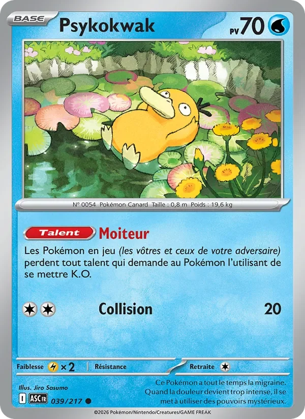 Carte Pokémon Psykokwak 039/295 — Héros Transcendants