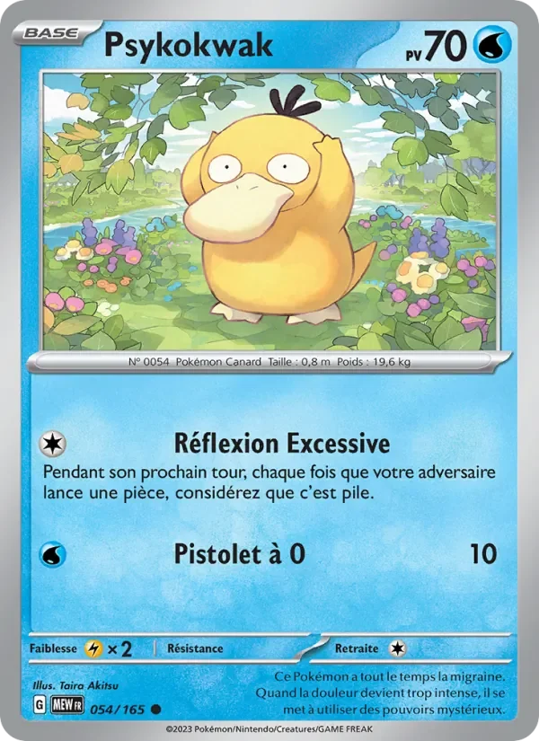 Carte Pokémon Psykokwak 054/165 — 151