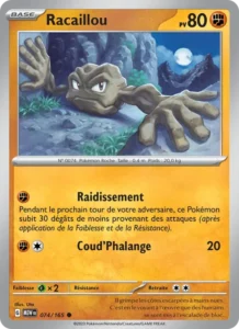 Carte Pokémon Racaillou 074/165 — 151