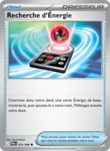 Carte Pokémon Recherche d'Énergie 072/124 — Équilibre Parfait