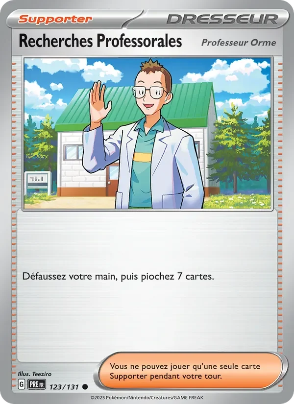 Carte Pokémon Recherches Professorales 123/131 — Évolutions Prismatiques