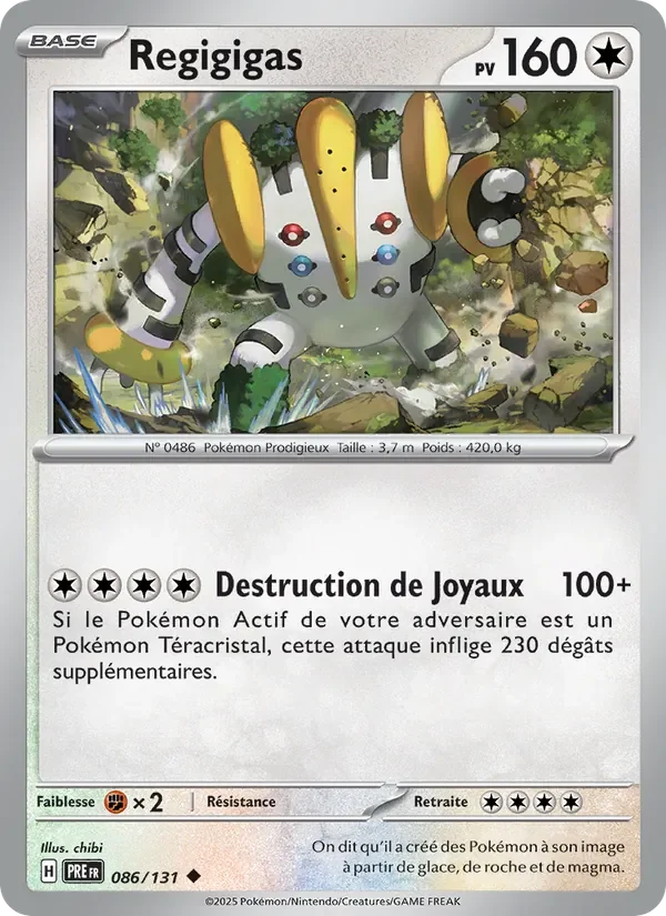 Carte Pokémon Regigigas 086/131 — Évolutions Prismatiques