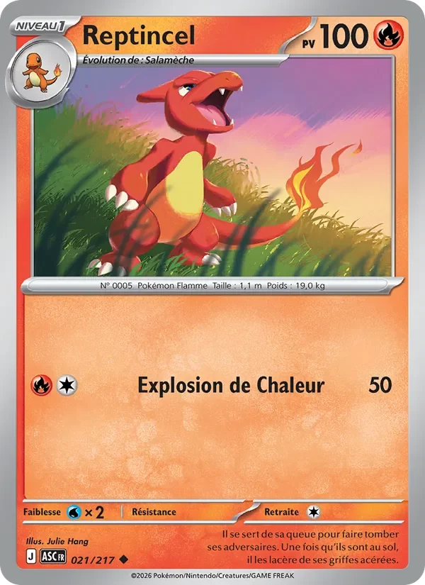 Carte Pokémon Reptincel 021/295 — Héros Transcendants