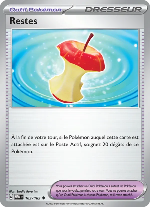 Carte Pokémon Restes 163/165 — 151