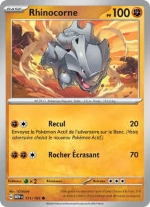 Carte Pokémon Rhinocorne 111/165 — 151