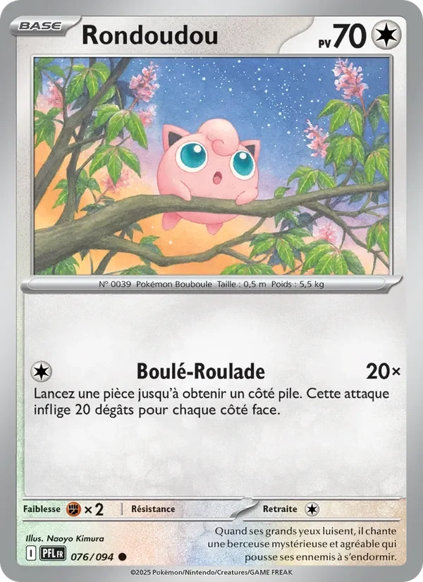 Carte Pokémon Rondoudou 076/094 — Flammes Fantasmagoriques