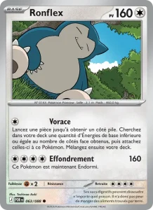 Carte Pokémon Ronflex 063/124 — Équilibre Parfait