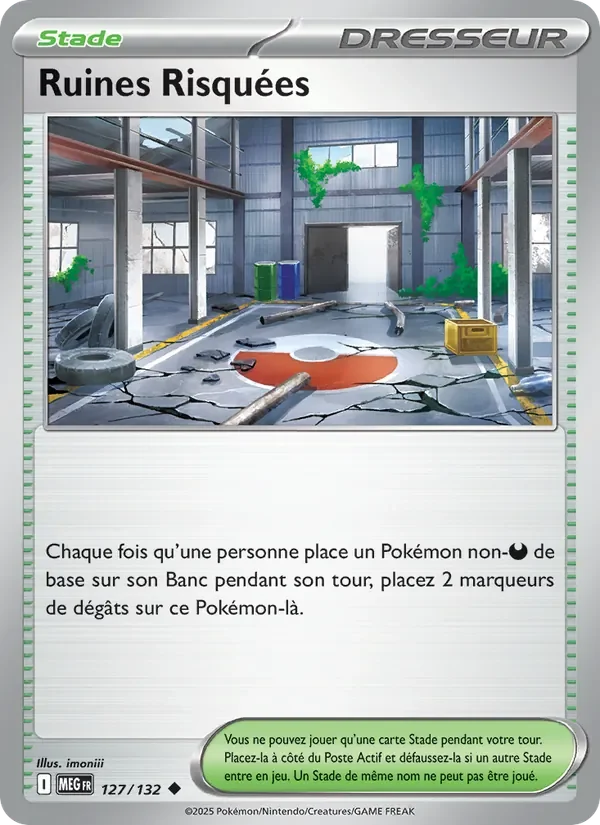 Carte Pokémon Ruines Risquées 127/132 — Méga-Évolution