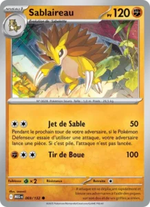 Carte Pokémon Sablaireau 069/132 — Méga-Évolution
