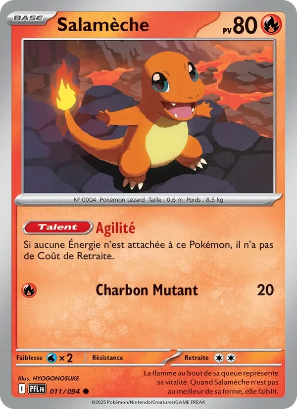 Carte Pokémon Salamèche 011/094 — Flammes Fantasmagoriques