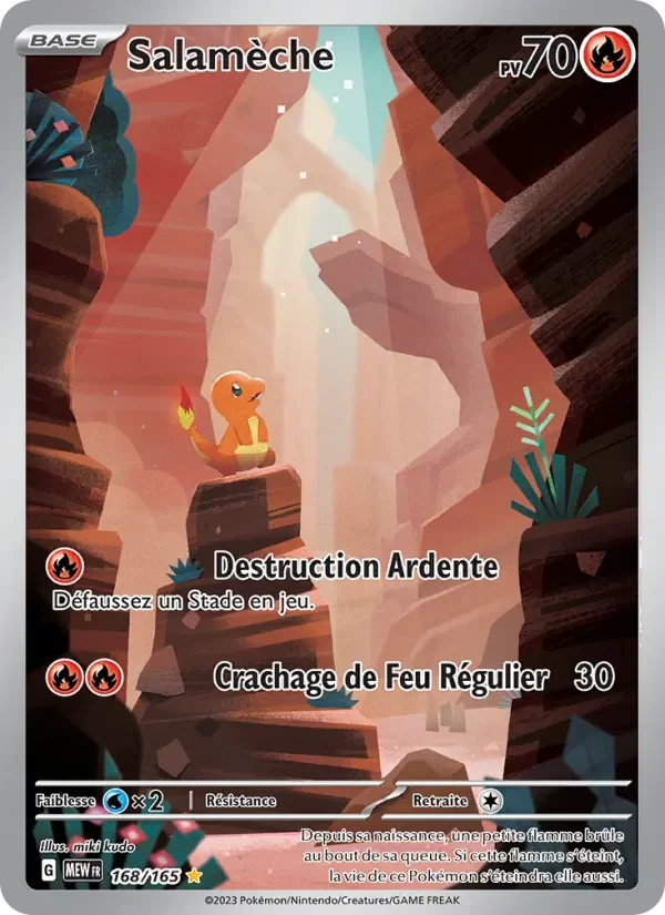Carte Pokémon Salamèche 168/165 — 151