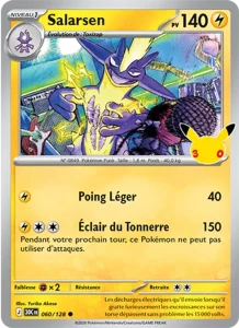 Carte Pokémon Salarsen 060/128 du set 30e Anniversaire