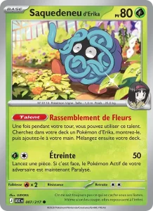 Carte Pokémon Saquedeneu d'Erika 007/295 — Héros Transcendants